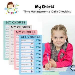 My Chores Memo Plastic Board Reusable Checklist Daily Planner Memo Boards Multi-purpose Wall Hanging 自律打卡神器