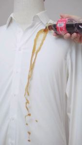 Áo sơ mi nam chống nước chống vết bẩn thương hiệu Anton vải nano co giãn họa tiết trắng trơn - ATS01