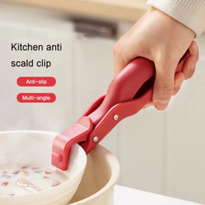 Anti Scald Bowl Clip Food Grade Silicone Scale Bowl Clamp Scalding Gripper Cooking Utensils Kitchen Items Tools
