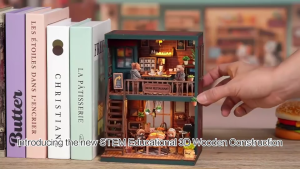[พร้อมส่ง Eng.Version] Bear Restaurant AW02-004 DIY Miniature House บ้านจิ๋ว