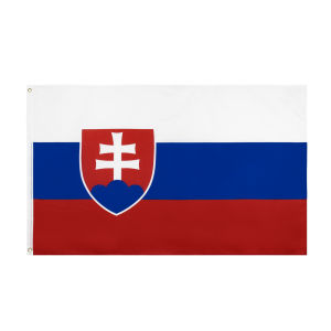90x150 Cm Cờ Slovakia Skvk Để Trang Trí Biểu Ngữ Treo Bằng Vải Polyester Super-Tex Để Trang Trí Sân Vườn Tại Nhà