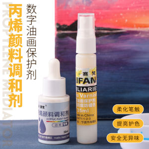 Acrylic Painting Consistency Liquid Digital Oil Painting Waterproof Sun Protection Gloss Enhancer Professional Art Supplies