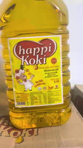 (1bình 2bình 1thùng) Dầu Ăn Happi Coki 5L Chính Hãng – Ngon Sạch An Toàn Sức Khoẻ