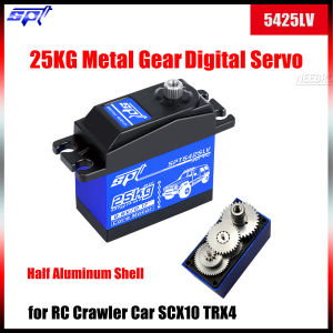 SPT 5425LV 25KG Metal Gear Half Aluminum Shell Digital Servo High Speed for RC Crawler Car Robot Arm SCX10 TRX4 Vehicle Parts