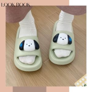 ชุดรองเท้าแตะสุดน่ารัก 💕 แมทช์ การเข้าหมด ติดน้องหมาไม่หลุดที่ 3 วัสดุอย่างดีใส่แล้ว ราคาถูกสะบัดเลย 😍