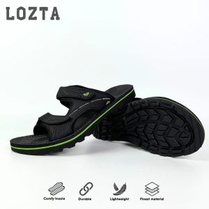Sandal Selop Laki Laki Terbaru Bahan Kulit Motif Embos