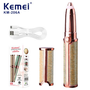 Kemei | KEMEI KM-206A Electric Eyebrow Trimmer Makeup Eye Brow Epilator Mini Shaver Razors Portable Facial Hair Remover Women Depilator