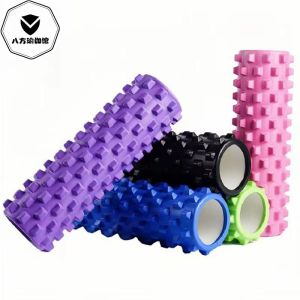 Fitness Yoga EVA Foam Rollers Hollow Muscle Relaxation Massage Stick Back Leg Roller Wheel for Gym Exercise And Stretching