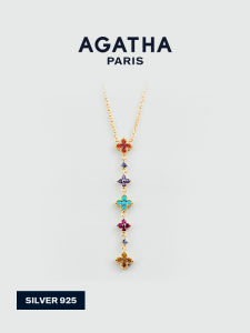 AGATHA | Four-Leaf Clover Silver Necklace