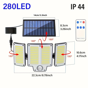 Solar Motion Sensor Wall LightOutdoor Solar Street LampGarden LightingPatio LightPathway LightAuto Dusk to DawnYard Light