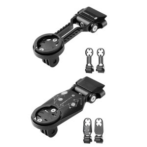 CYCLINGBOX Bike GPS Stopwatch Bracket Adjustable Code Table Frame Bracket Aluminum Alloy Centered View Cycling Tools