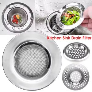 Feelife Kitchen Sink Drain Filter Stainless Steel Metal Mesh Drain Hole Filter Trap Bathroom Sink Strainer Drain Hole Floor Drain Covers