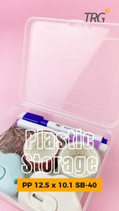 TRG Plastic Storage Box PP 12.5 x 10.1 SB-40 - Tempat Penyimpanan Kotak Plastik Kecil Serbaguna 125 x 101 cm TRG