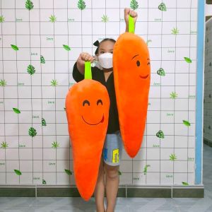 GỐI ÔM CHO BÉ HÌNH CÀ RỐT VẢI NHUNG LÔNG MỊN CAO CẤP AN TOÀN CHO BÉ GẤU BÔNG CÀ RỐT ĐÁNG YÊU