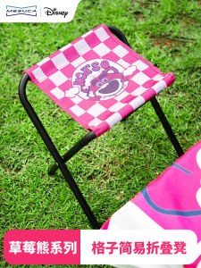 Ultra-Light Folding Camping Chair Disney Stitch Outdoor Portable Stool Mesuca Compact Picnic Seat Camping Furniture