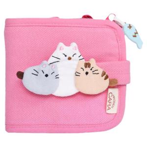 Cute Short Canvas Wallet for Women Student Kala Cat INS Style Original High Aesthetic Value Compact Money Holder Horizontal Shape