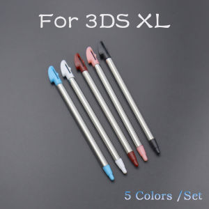 5 Colors /Set Retractable Metal Touch Stylus Pen Replacement Parts for 3DS XL LL Game Console