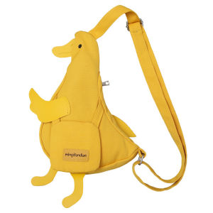 1Pcs Cute Funny Duck Shape Canvas Bag Women Girls Korean Style Novetly Duck Shoulder Bag for Outdoor Hiking Travel Daily Commute