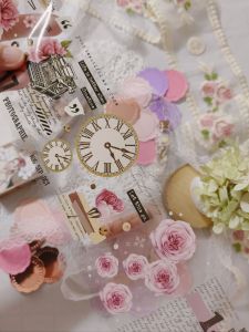 Fairy Lights Journal - READY STOCK/ art journaling/ scrapbook deco/ MooKa Studio: Vintage Recordings PET tape