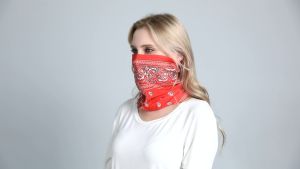 Musion Elastic Paisley Bandana Mask Fashion Men Head Scarf SPF 30 Face Mask Anti UV Motorcycle Neck Mask Sun Protection Buff Headband for Riding Bicycle and Motorcycle