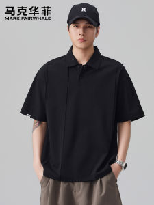 Mark Fairwhale | Collar Loose Breathable Short Sleeve Polo Shirt