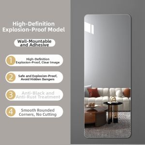 Anti-Explosion Wall-Mounted Full Length Mirror