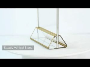 A4 Restaurant Gold Rimmed Acrylic Table Sign Holder Table Menu Holder Picture Frame