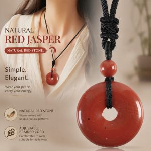 Natural Crystal Lucky Knot Pendant Necklace Fashion Jewelry for Men Women Healing Reiki Talisman Peace Buckle Holiday Gift
