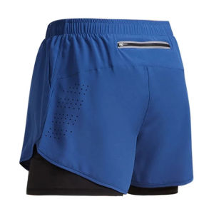 Mens Running Shorts Quick-drying Fitness Ventilate Double Layer Shorts Men New Sport Workout Training Bodybuilding Short Pants
