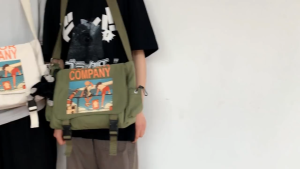 ATC กระเป๋า bag กระเป๋าสะพายข้างผู้ชายแบรนด์น้ำฮาราจูกุกระเป๋าสะพายข้างนักเรียนชั้นเรียนกระเป๋าสะพายลำลองญี่ปุ่นหญิง