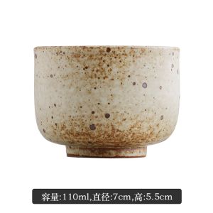 Handmade Gourd Shaped Ceramic Tea Cup Japanese Style Retro Drinking Cup Gongfu Tea Set Small Tea Cups for Tea Lovers