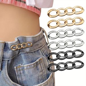 6 PCS Adjustable Jeans Button Pant Waist Tightener Jean Button Pins for Waist Pins Brooch Tightening Waistband