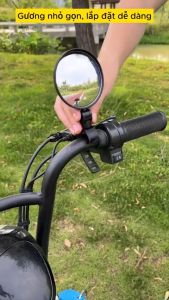 Gương xe đạp gương chiếu hậu Xe đạp Xe điện xoay 360 độ - Loại đẹp