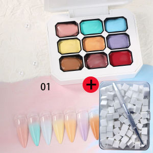 1 ชุด/2 ชิ้น เจลทาเล็บแบบแข็งสำหรับตกแต่งเล็บด้วยแสงยูวีและแอลอีดี 100 ชิ้น ฟองน้ำสำหรับทาเล็บ 1 ชิ้น คลิปหนีบ DIY สำหรับฤดูหนาว สไตล์ Y2K