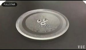 Microwave Oven Glass Turntable Tray Diameter 24.5cm Flat chassis Plate Fittings