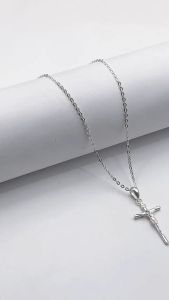 Mặt Dây Chuyền Bạc 925 Thánh Giá Hàng Chính Hãng Bạc Hiểu Minh MDN491