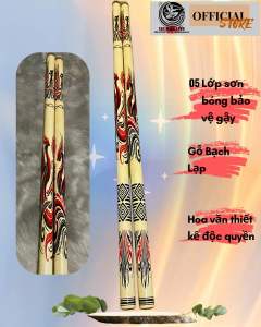 ARNIS - Song Đoản Gỗ Bạch Lạp ( 2.2cmx70cm) Phủ Bóng Chống Nước  Chống Trầy