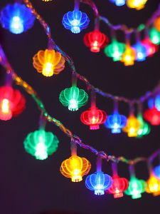 New Year Decorative Mini Lantern LED Light String Glowing Indoor Balcony Festive Atmosphere China Traditional Festival Supplies