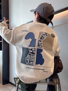 Boys Sweatshirt Autumn Winter Spring Style Casual Cotton Polyester Blend Clothing for Middle Large Children Trendy Handsome Kids Clothes