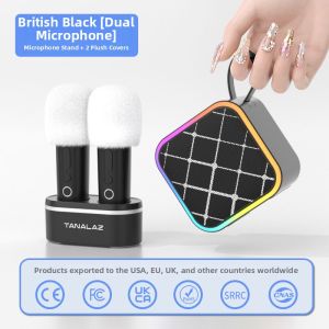 TANALAZ | Bluetooth Karaoke Microphone for Kids and Family