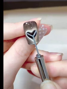 JOSLOVE Love Cat Eye Magnet Set with Iron Wire for Suck Heart Shape Magnet Professional DIY Manicure Tools