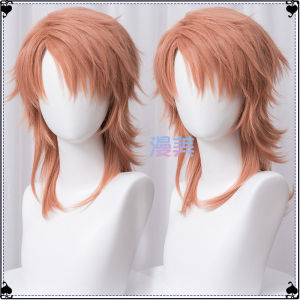 Manga Cosplay Cosplay Rabbit Tail Wig Orange Pink Multi-layered Curling Short Hair Anime Game Festival Party Props Accessory
