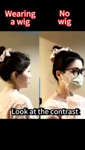 Tóc Giả Chụp Độn Phồng Đầu Chụp Đầu Búi Tóc Đuôi Ngựa Cho Nữ QiQiShop