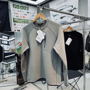 Dynamic Warm Fleece Hoodie Sweatshirt round Neck Outdoor Sports Men Women Thermal Middle Layer Quick Dry Breathable Nylon Spandex