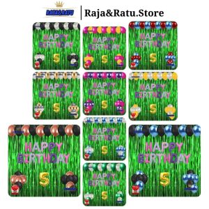 Paket Dekorasi Pesta Balon & Tirai Hijau