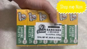 [Date 2028] 1 hộp Cá mòi hộp Season Sardines ngâm dầu Olive 124g không có da không xương có chứa dầu Omega 3