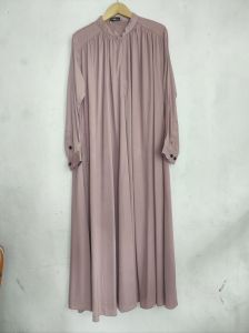 Dress Modern Eropa Style Outifit Lebaran Bamboo Viscose
