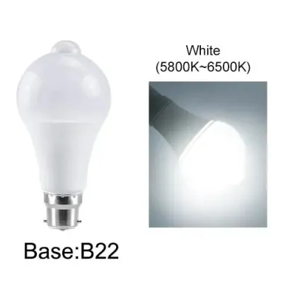 Motion Sensor LED Bulb E27 LED Lamp B22 PIR Sensor Light Bulbs Auto ON/OFF Night Light For Porch Stairs Garage Security Lights