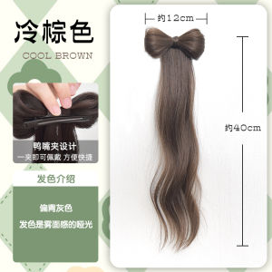 Bows Wig Grip Loose Clip Headdress for Han Chinese Clothing Bun Hair Bag Updo Bun Wig Pin Ponytail Braid