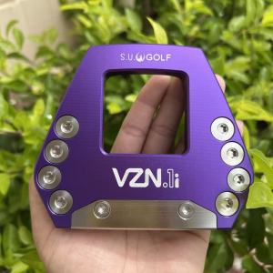 S.U.GOLF Golf Putter Head Adjustable Weight Hollow Square Aiming Mallet Putter Head High MOI Stability Golf Club Head